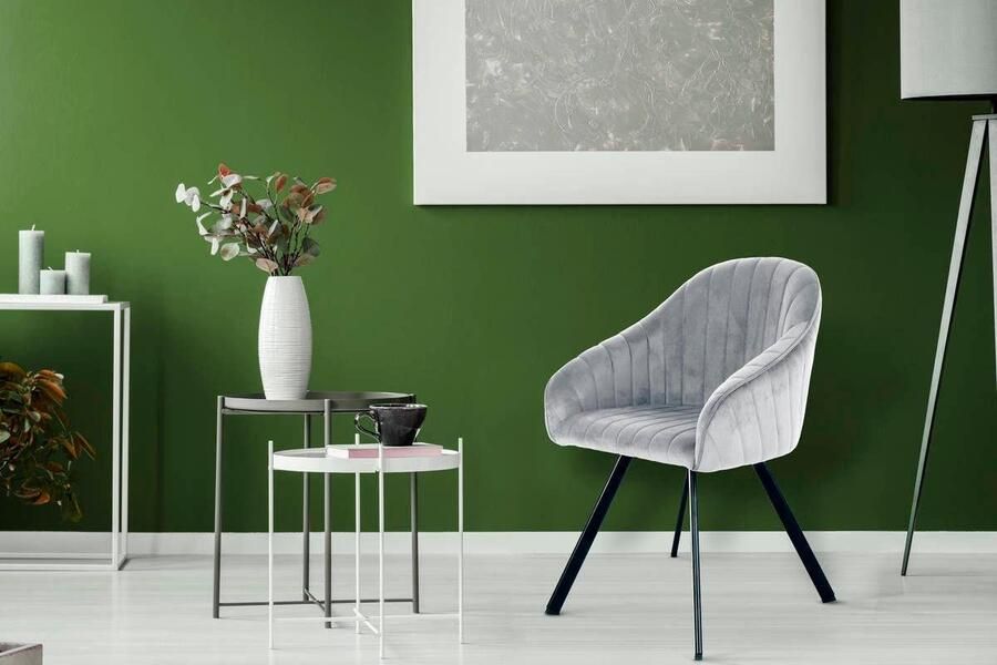 Kayoom Stoel Jodie 125 2-pack zitting met bekleding fluweelzachte bekleding comfortabel effen ontwerp (set 2 stuks) - Foto 8