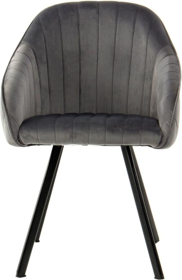 Kayoom Stoel Jodie 125 2-pack zitting met bekleding fluweelzachte bekleding comfortabel effen ontwerp (set 2 stuks) - Foto 5