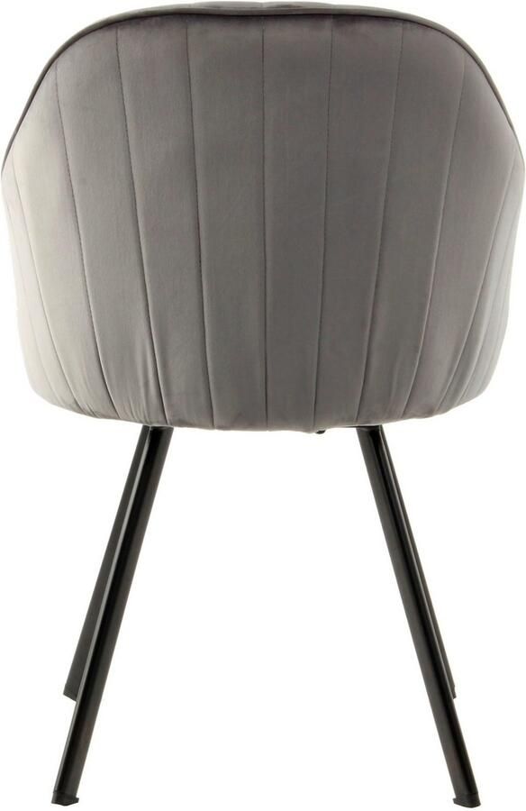 Kayoom Stoel Jodie 125 2-pack zitting met bekleding fluweelzachte bekleding comfortabel effen ontwerp (set 2 stuks) - Foto 6