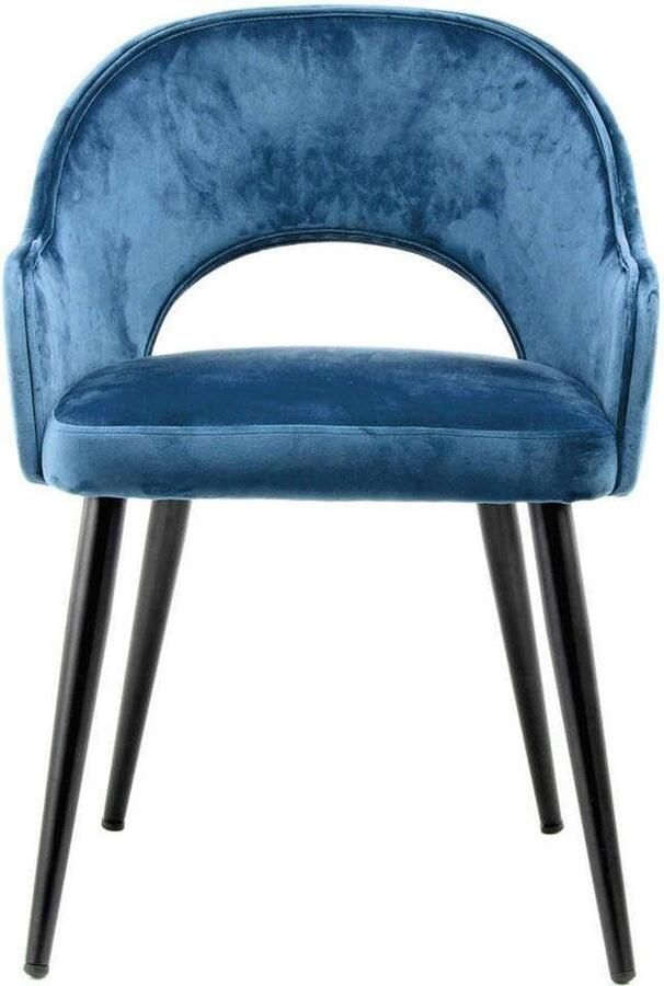 Kayoom Stoel Joris 110 2-delige set effen ontwerp met retro-karakter met armleuning comfortabel halve maan opening in de rugleuning (set 2 stuks) - Foto 7