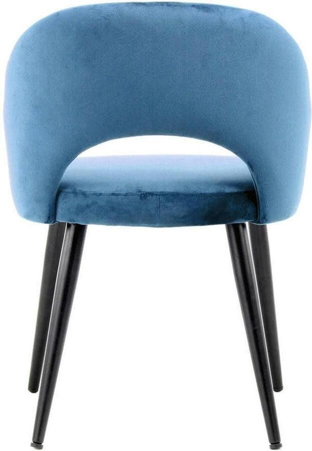 Kayoom Stoel Joris 110 2-delige set effen ontwerp met retro-karakter met armleuning comfortabel halve maan opening in de rugleuning (set 2 stuks) - Foto 6