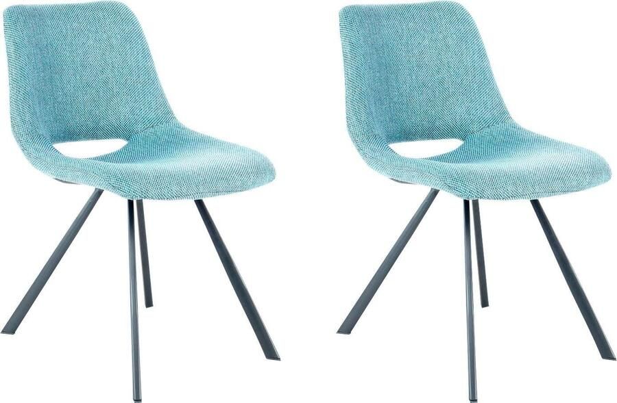 Kayoom Stoel Josephine 325 2-delige set tijdloos ontwerp met geometrische uitsparing onderhoudsvriendelijk eenvoudig zachte bekleding voor een aangenaam zitgevoel (set 2 stuks) - Foto 10