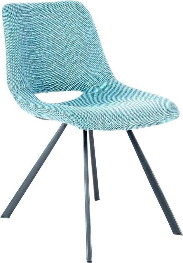 Kayoom Stoel Josephine 325 2-delige set tijdloos ontwerp met geometrische uitsparing onderhoudsvriendelijk eenvoudig zachte bekleding voor een aangenaam zitgevoel (set 2 stuks) - Foto 5