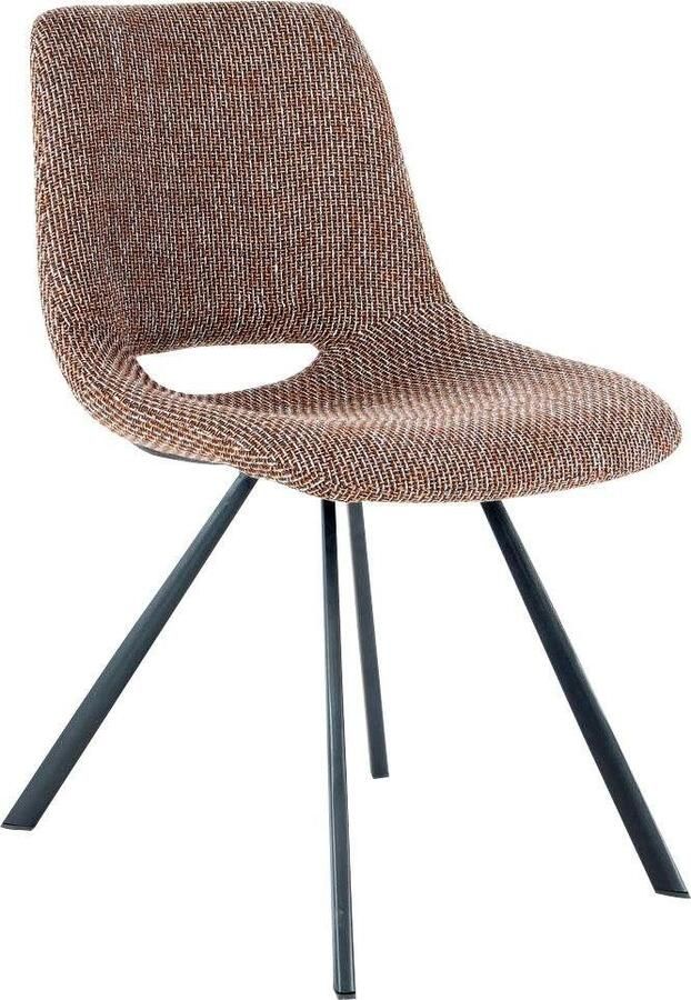 Kayoom Stoel Josephine 325 2-delige set tijdloos ontwerp met geometrische uitsparing onderhoudsvriendelijk eenvoudig zachte bekleding voor een aangenaam zitgevoel (set 2 stuks) - Foto 5