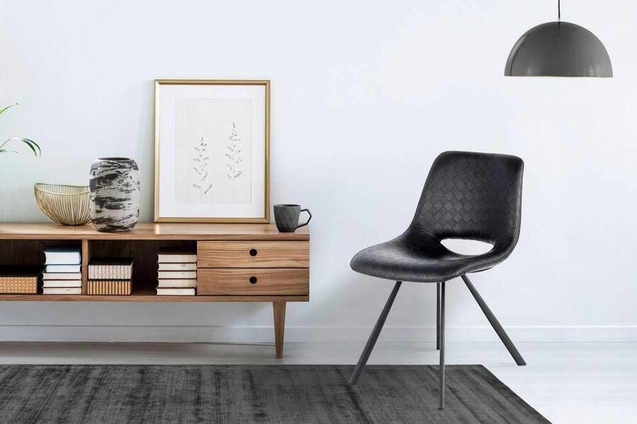 Kayoom Stoel Josephine 325 2-delige set tijdloos ontwerp met geometrische uitsparing onderhoudsvriendelijk eenvoudig zachte bekleding voor een aangenaam zitgevoel (set 2 stuks) - Foto 8