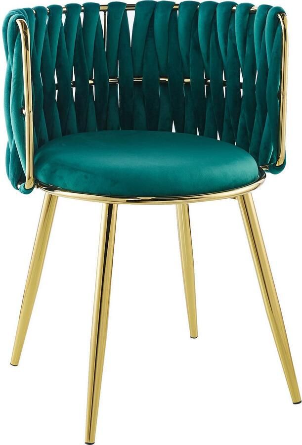 Kayoom Stoel Melly 125 2-delige set geweldig ontwerp van de rugleuning ronde zitting (set 2 stuks) - Foto 4