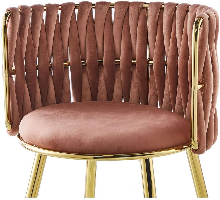 Kayoom Stoel Melly 125 2-delige set geweldig ontwerp van de rugleuning ronde zitting (set 2 stuks) - Foto 2