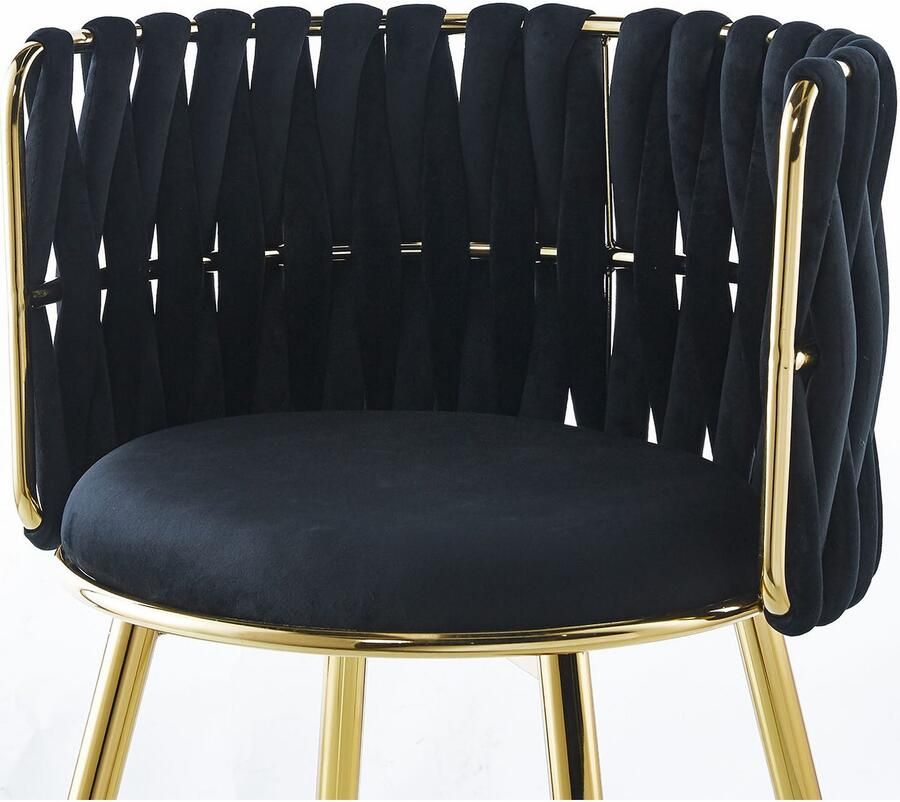 Kayoom Stoel Melly 125 2-delige set geweldig ontwerp van de rugleuning ronde zitting (set 2 stuks) - Foto 2