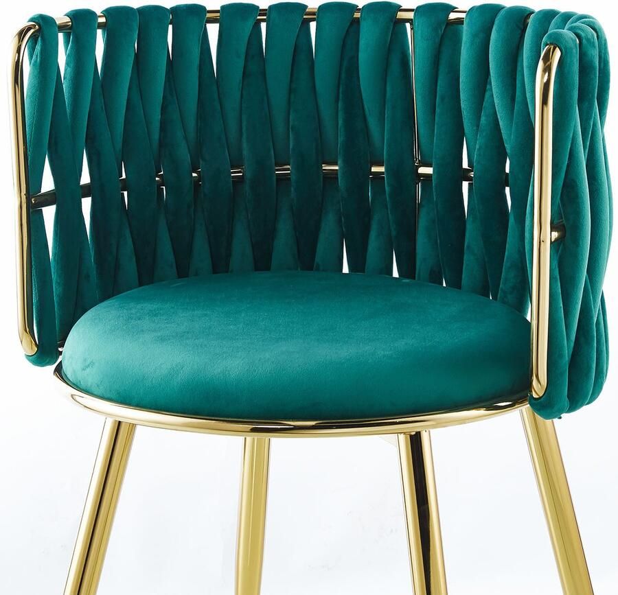 Kayoom Stoel Melly 125 2-delige set geweldig ontwerp van de rugleuning ronde zitting (set 2 stuks)