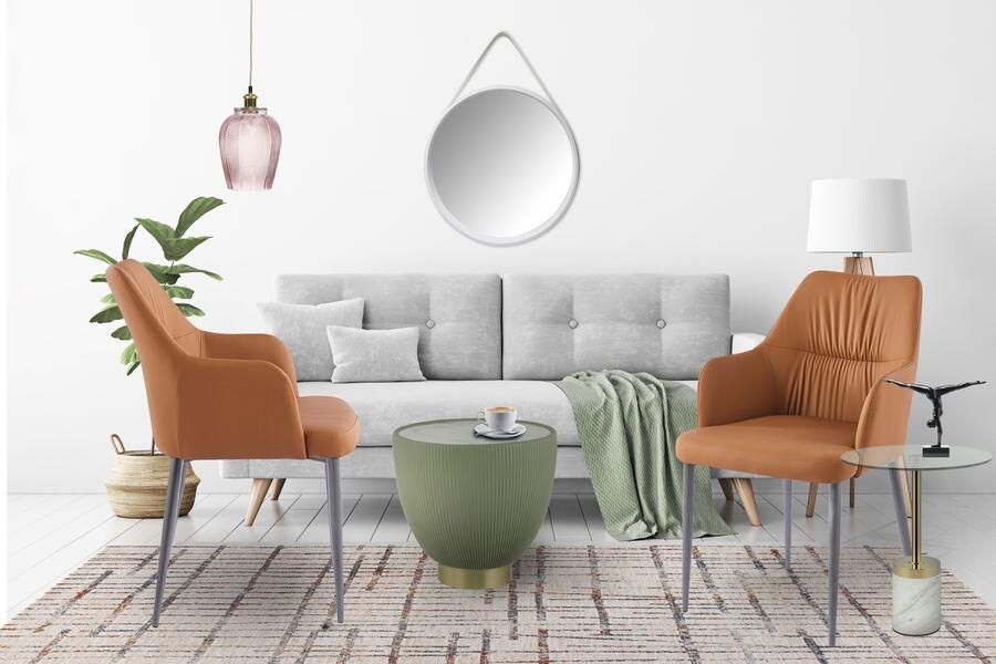 Hearthome & Living Set 2 eetkamerstoelen Merit Camel 64x55x88cm (LxBxH) Draagvermogen 150KG - Foto 5