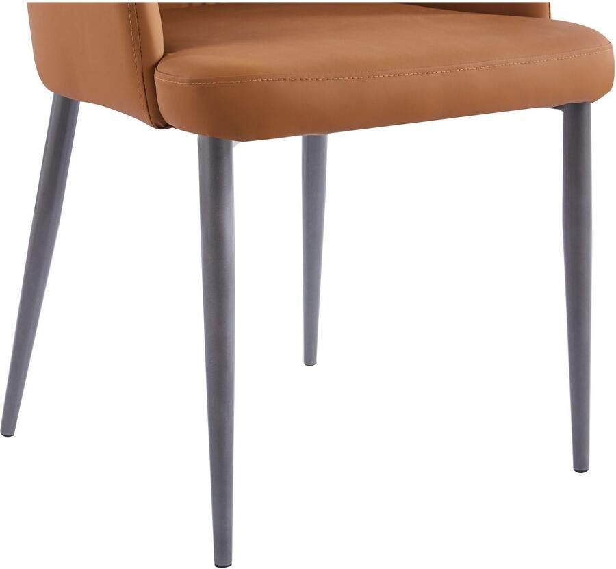 Hearthome & Living Set 2 eetkamerstoelen Merit Camel 64x55x88cm (LxBxH) Draagvermogen 150KG