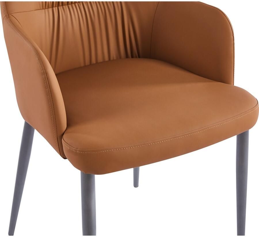 Hearthome & Living Set 2 eetkamerstoelen Merit Camel 64x55x88cm (LxBxH) Draagvermogen 150KG - Foto 2