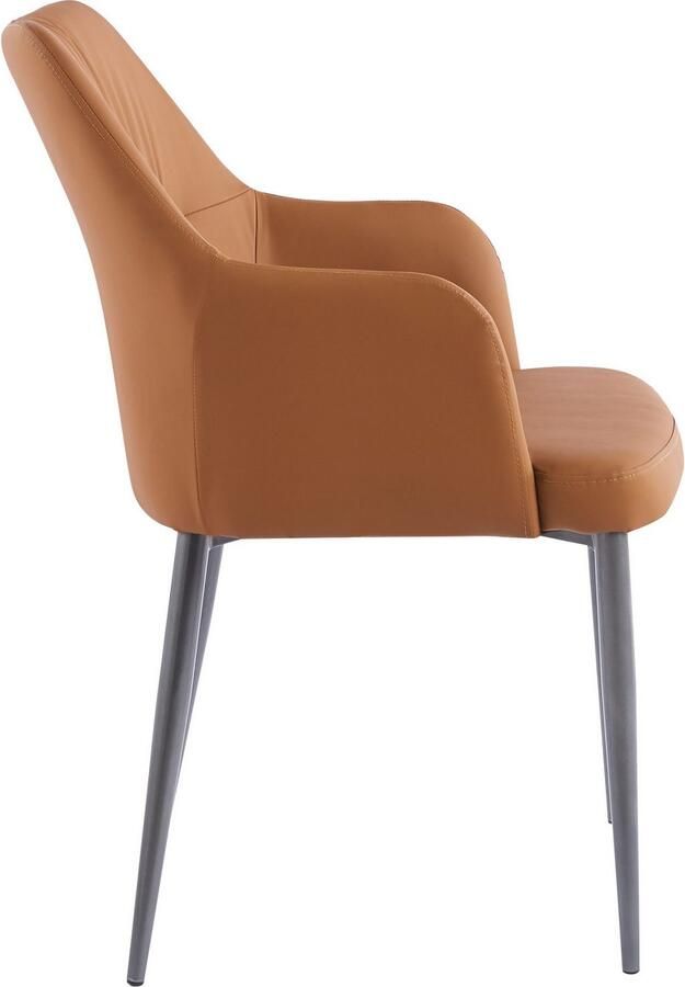 Hearthome & Living Set 2 eetkamerstoelen Merit Camel 64x55x88cm (LxBxH) Draagvermogen 150KG - Foto 4