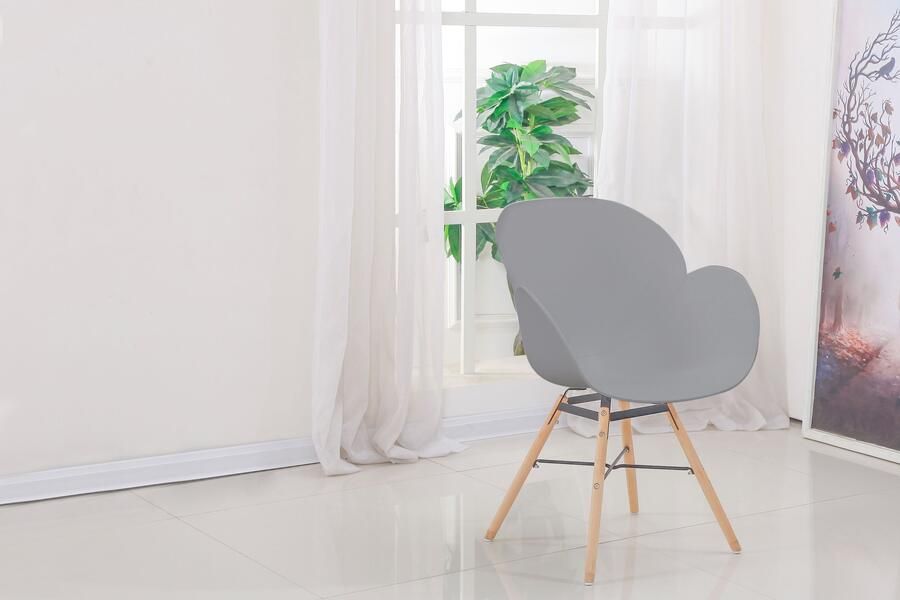 Kayoom Stoel met 4 poten Stoel Amalia 110 2-delige set praktisch set comfortabele kunststofstoel (set 2 stuks) - Foto 1