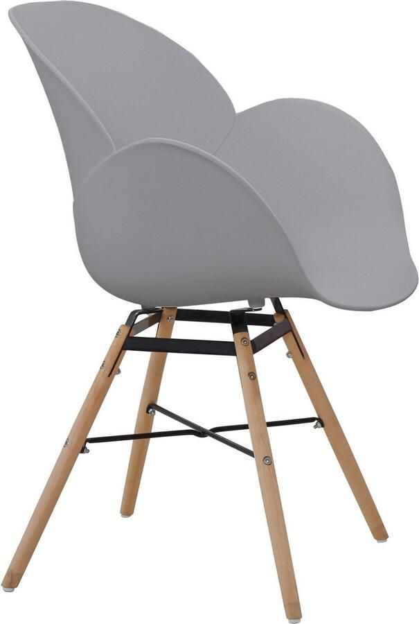 Kayoom Stoel met 4 poten Stoel Amalia 110 2-delige set praktisch set comfortabele kunststofstoel (set 2 stuks) - Foto 5