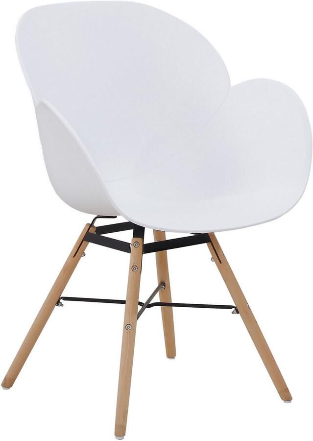Kayoom Stoel met 4 poten Stoel Amalia 110 2-delige set praktisch set comfortabele kunststofstoel (set 2 stuks) - Foto 2