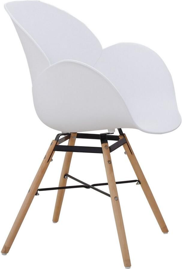 Kayoom Stoel met 4 poten Stoel Amalia 110 2-delige set praktisch set comfortabele kunststofstoel (set 2 stuks) - Foto 4