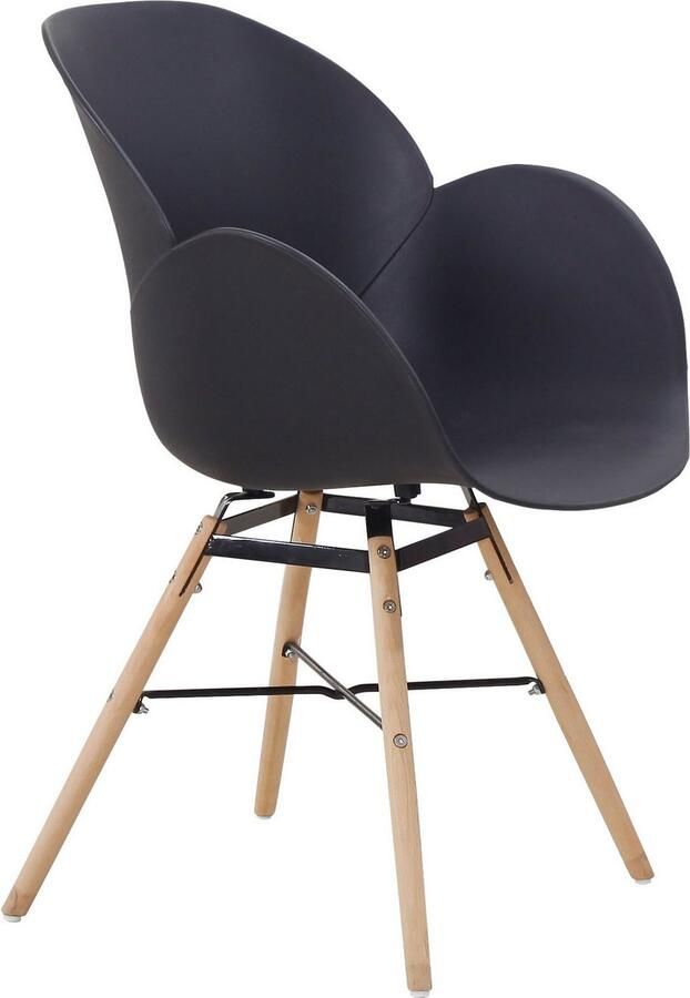 Kayoom Stoel met 4 poten Stoel Amalia 110 2-delige set praktisch set comfortabele kunststofstoel (set 2 stuks) - Foto 5