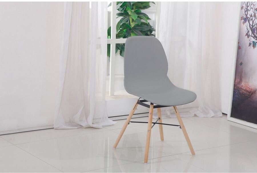 Kayoom Stoel met 4 poten Stoel Amy 110 2-delige set praktisch set comfortabele kunststofstoel (set 2 stuks) - Foto 2