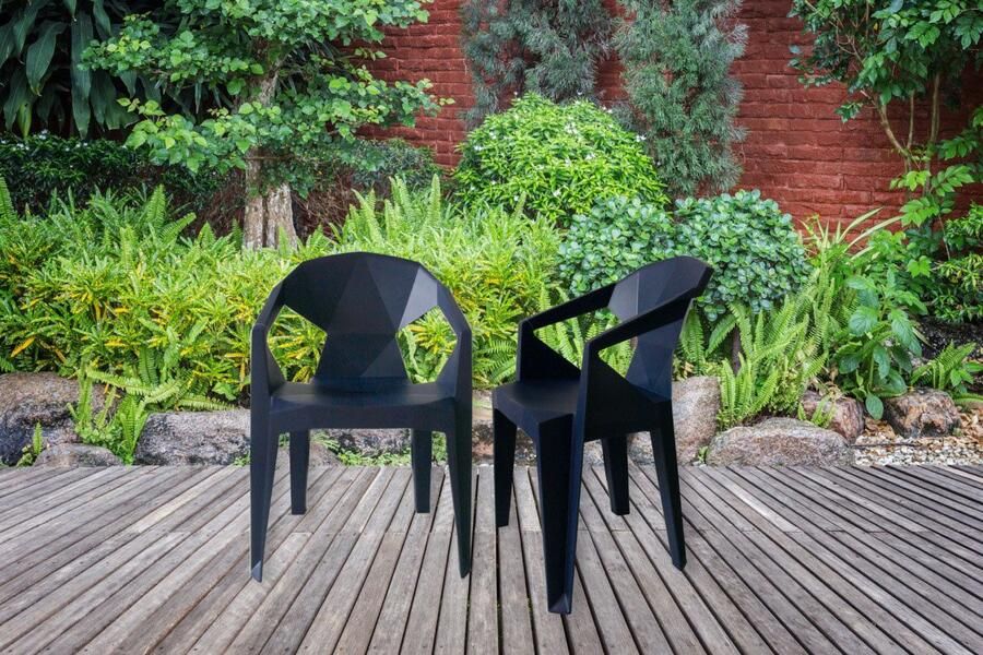 Kayoom Stoel met 4 poten Stoel Galerie praktisch en gezellig modern robuust onderhoudsvriendelijk geschikt voor binnen en buiten (1 stuk) - Foto 4