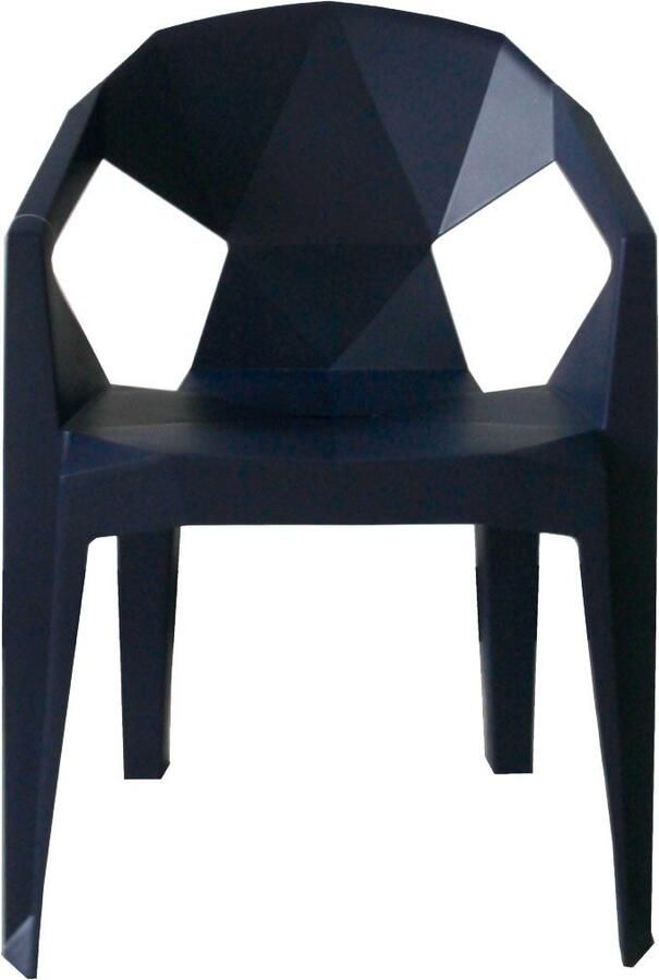 Kayoom Stoel met 4 poten Stoel Galerie praktisch en gezellig modern robuust onderhoudsvriendelijk geschikt voor binnen en buiten (1 stuk)