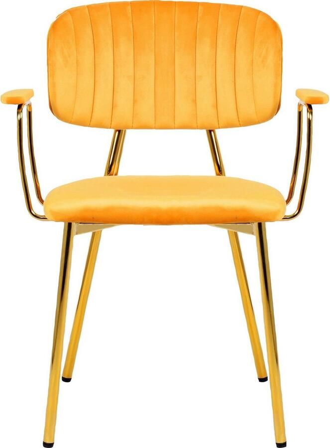 Kayoom Stoel met 4 poten Stoel Kian 225 2-delige set frame van RVS rugkussen (set 2 stuks) - Foto 5