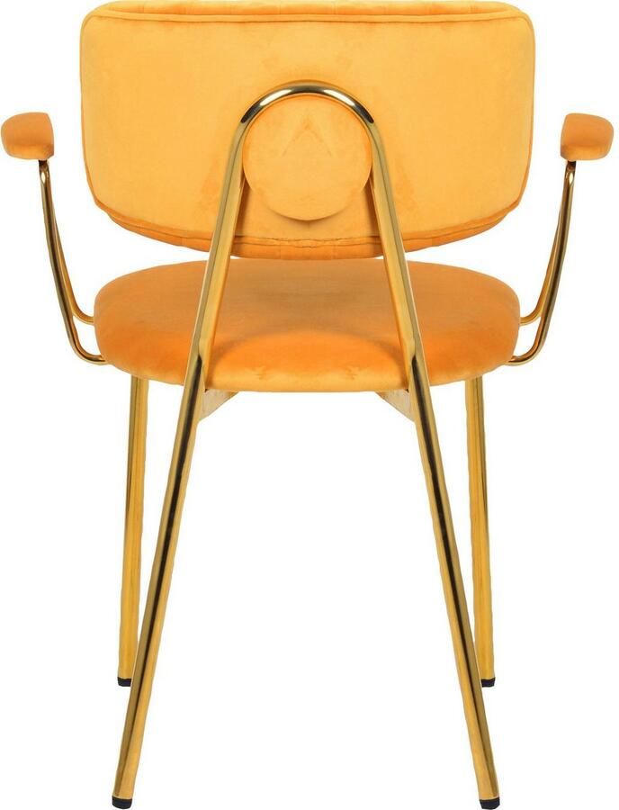 Kayoom Stoel met 4 poten Stoel Kian 225 2-delige set frame van RVS rugkussen (set 2 stuks) - Foto 2