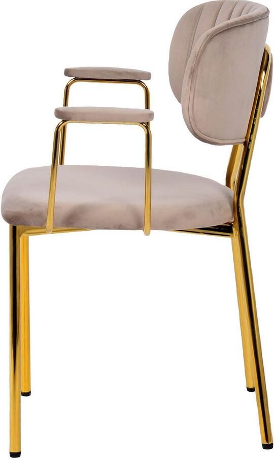 Kayoom Stoel met 4 poten Stoel Kian 225 2-delige set frame van RVS rugkussen (set 2 stuks) - Foto 8