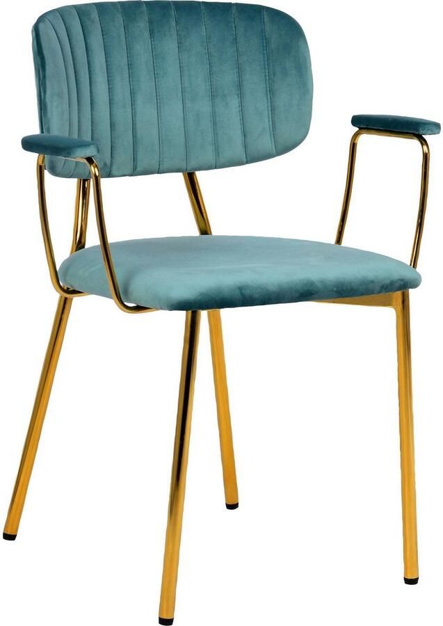 Kayoom Stoel met 4 poten Stoel Kian 225 2-delige set frame van RVS rugkussen (set 2 stuks) - Foto 5