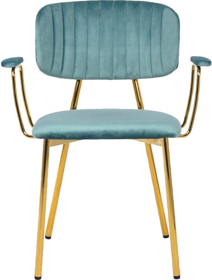 Kayoom Stoel met 4 poten Stoel Kian 225 2-delige set frame van RVS rugkussen (set 2 stuks) - Foto 4