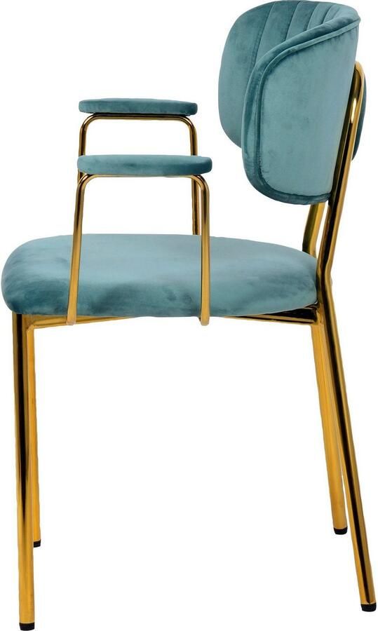 Kayoom Stoel met 4 poten Stoel Kian 225 2-delige set frame van RVS rugkussen (set 2 stuks) - Foto 7