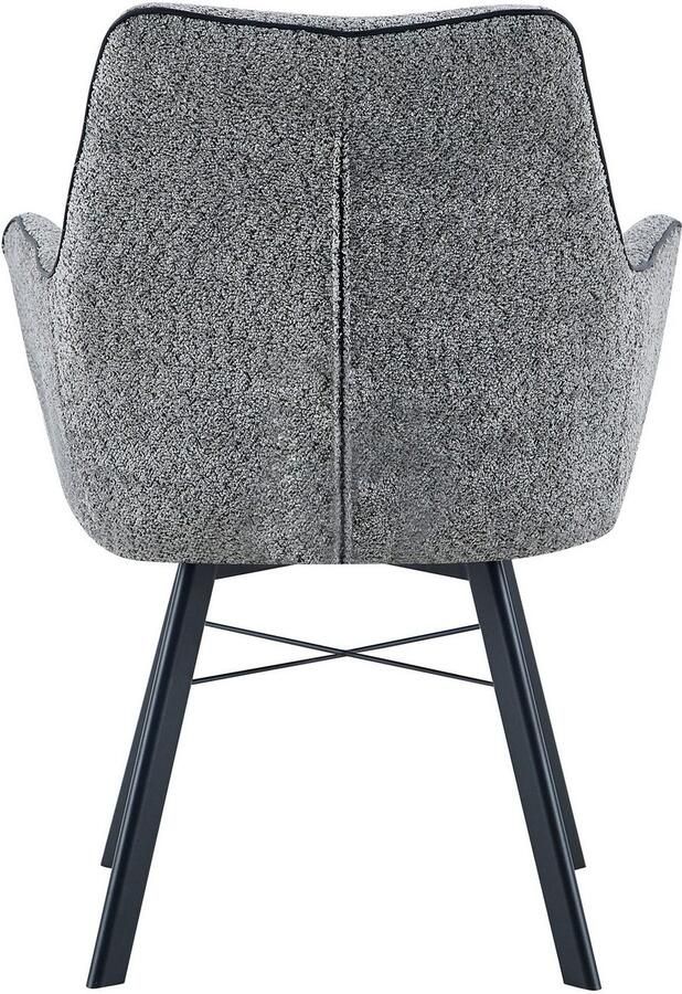 Kayoom Stoel met armleuningen Stoel Allie 125 met armleuning 180° draaibaar met terughaalfunctie 180° draaibaar met automatische terugrolfunctie eenvoudig opstaan met armleuning (1 stuk) - Foto 4