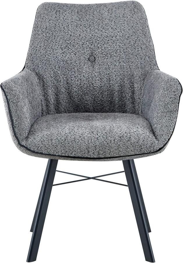 Kayoom Stoel met armleuningen Stoel Allie 125 met armleuning 180° draaibaar met terughaalfunctie 180° draaibaar met automatische terugrolfunctie eenvoudig opstaan met armleuning (1 stuk) - Foto 3