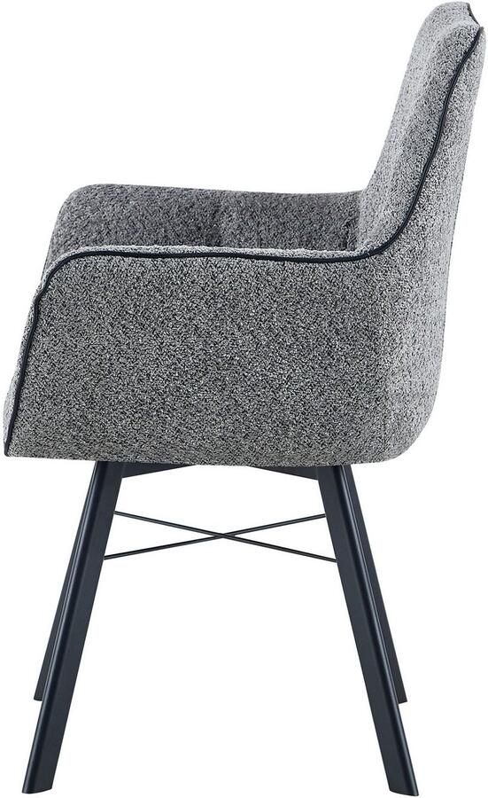 Kayoom Stoel met armleuningen Stoel Allie 125 met armleuning 180° draaibaar met terughaalfunctie 180° draaibaar met automatische terugrolfunctie eenvoudig opstaan met armleuning (1 stuk) - Foto 6