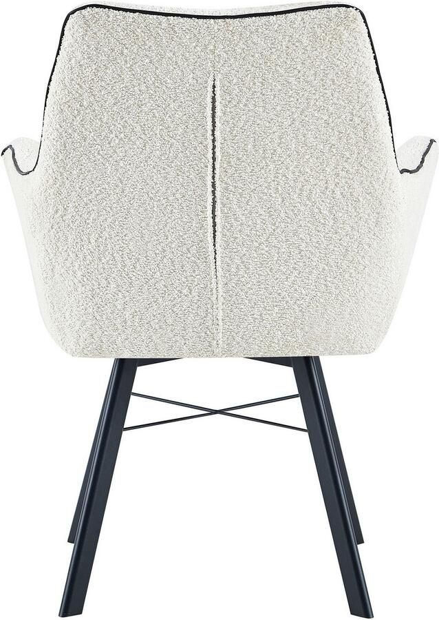 Kayoom Stoel met armleuningen Stoel Allie 125 met armleuning 180° draaibaar met terughaalfunctie 180° draaibaar met automatische terugrolfunctie eenvoudig opstaan met armleuning (1 stuk) - Foto 4