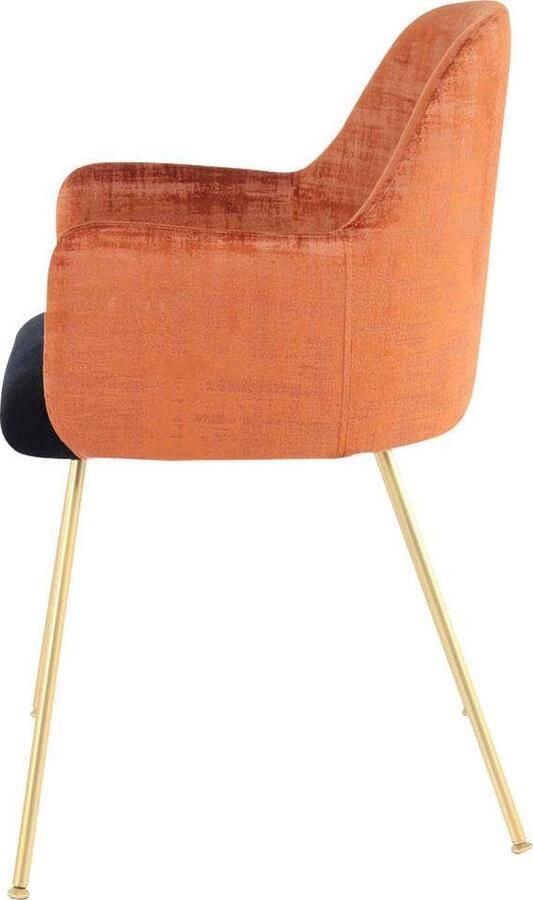 Kayoom Floraya Eetkamerstoel Richard Terracotta Zwart 50x53x85cm (LxBxH) Maximale draagkracht 120KG - Foto 9