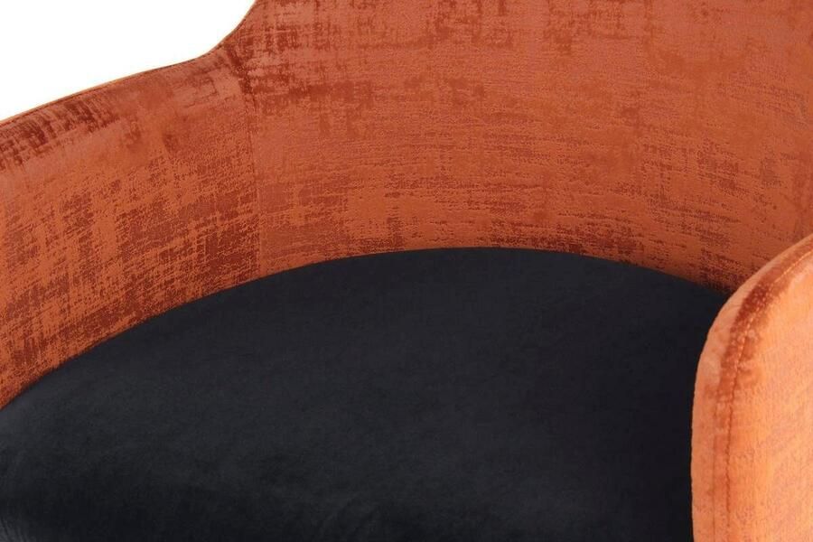 Kayoom Floraya Eetkamerstoel Richard Terracotta Zwart 50x53x85cm (LxBxH) Maximale draagkracht 120KG - Foto 7