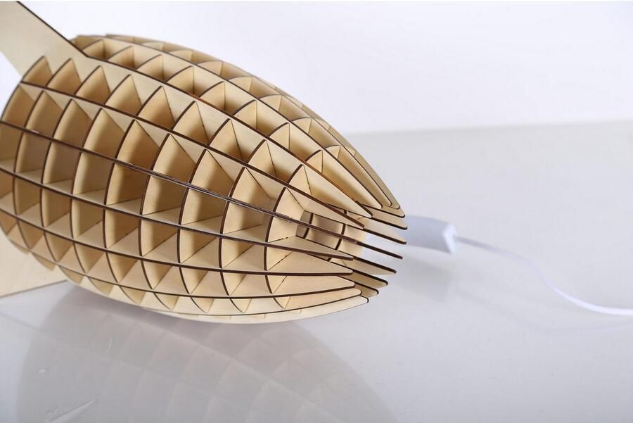 Kayoom Tafellamp Aviator hout modern veelzijdig combineerbaar (1 stuk) - Foto 4