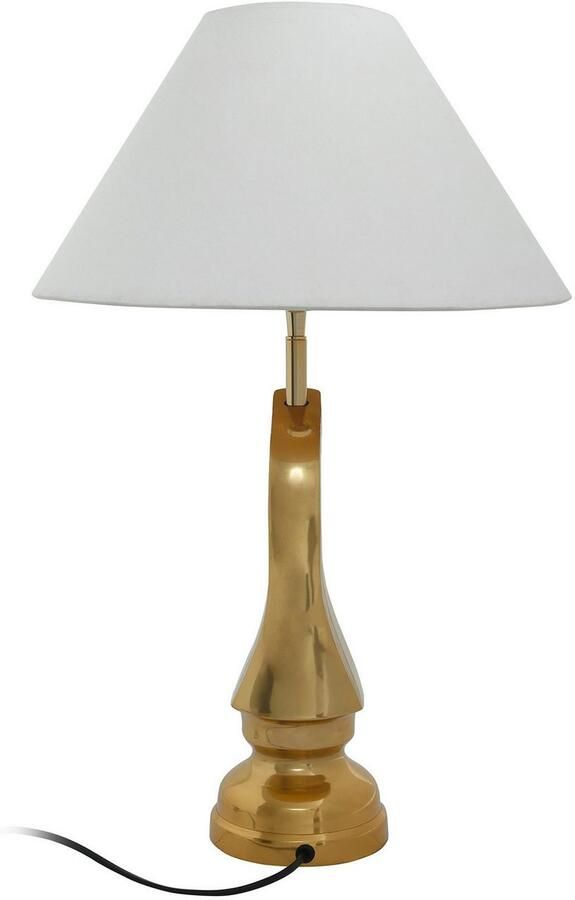 Kayoom Tafellamp Bishop 125 met decoratieve schaakpaardvoet van metaal met stoffen kap (1 stuk) - Foto 3