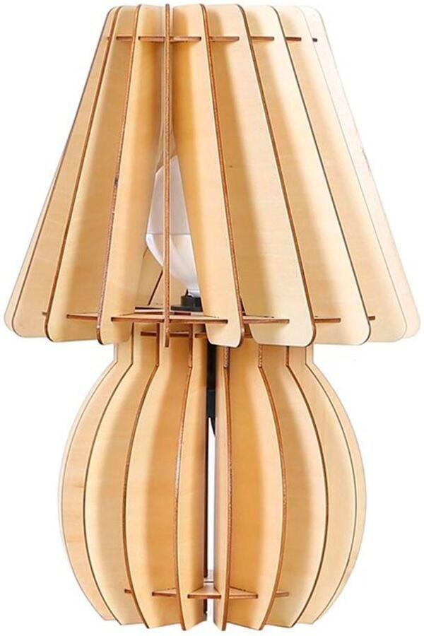 Kayoom Tafellamp Gino hout modern veelzijdig combineerbaar (1 stuk) - Foto 5