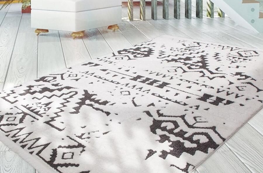 Kayoom Vloerkleed Agadir 110 trendy etno-stijl zoals met de hand geschilderde patronen met franjes - Foto 7