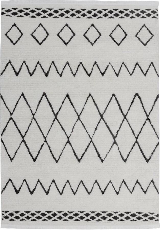 Kayoom Vloerkleed Agadir 310 trendy etno-stijl zoals met de hand geschilderde patronen met franjes - Foto 2