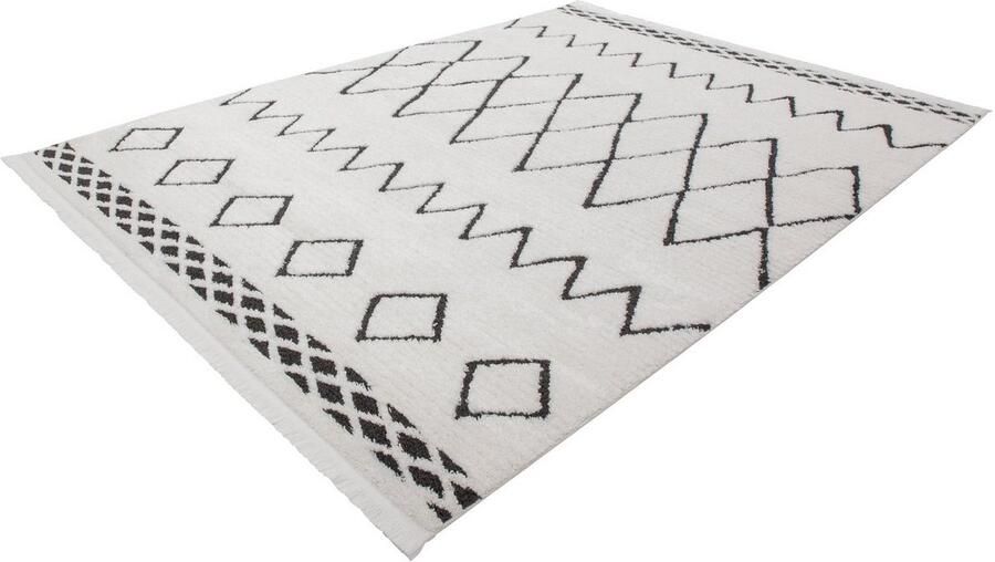 Kayoom Vloerkleed Agadir 310 trendy etno-stijl zoals met de hand geschilderde patronen met franjes - Foto 4