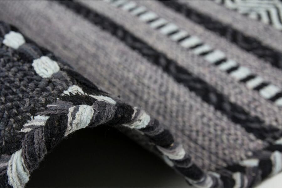 Kayoom Vloerkleed Alhambra 335 Machinaal geweven vlakke tapijt 100% katoen etno-ontwerp - Foto 2