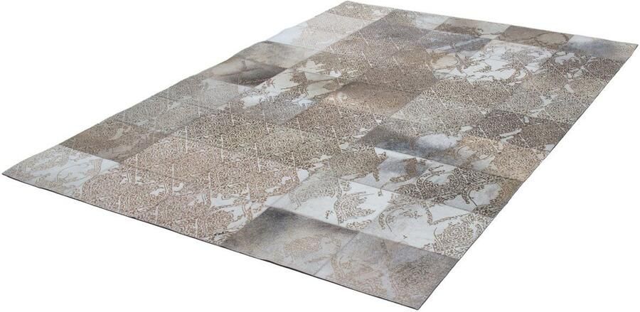 Kayoom Vloerkleed Cobra 343 Tapijt van leer gelaserd ontwerp handgemaakt uniek stuk - Foto 4