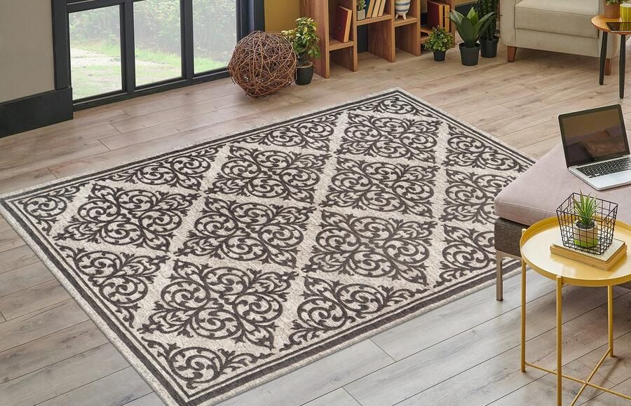 Kayoom Vloerkleed Davis 125 elegant ontwerp onderhoudsvriendelijk neutrale kleuren - Foto 4