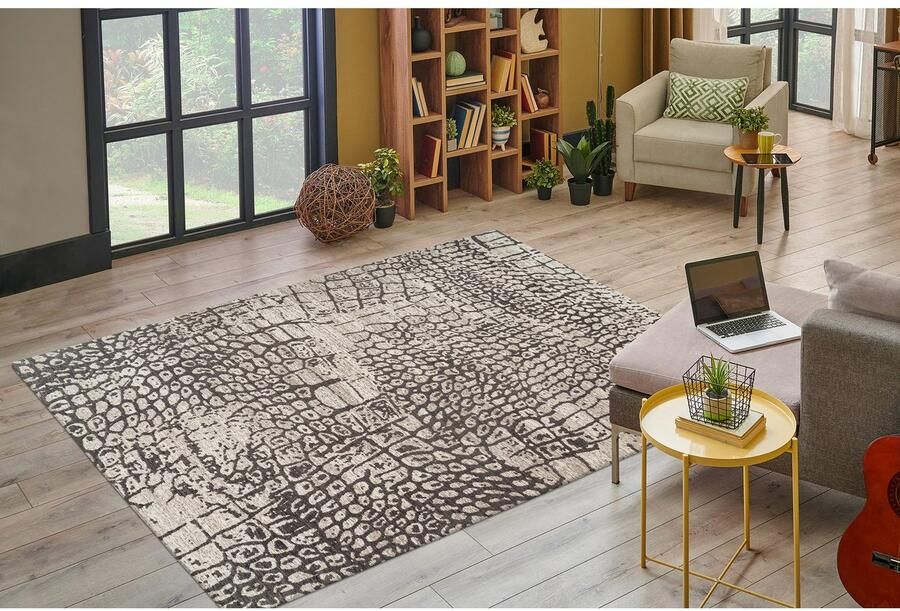 Kayoom Vloerkleed Davis 325 elegant ontwerp onderhoudsvriendelijk neutrale kleuren