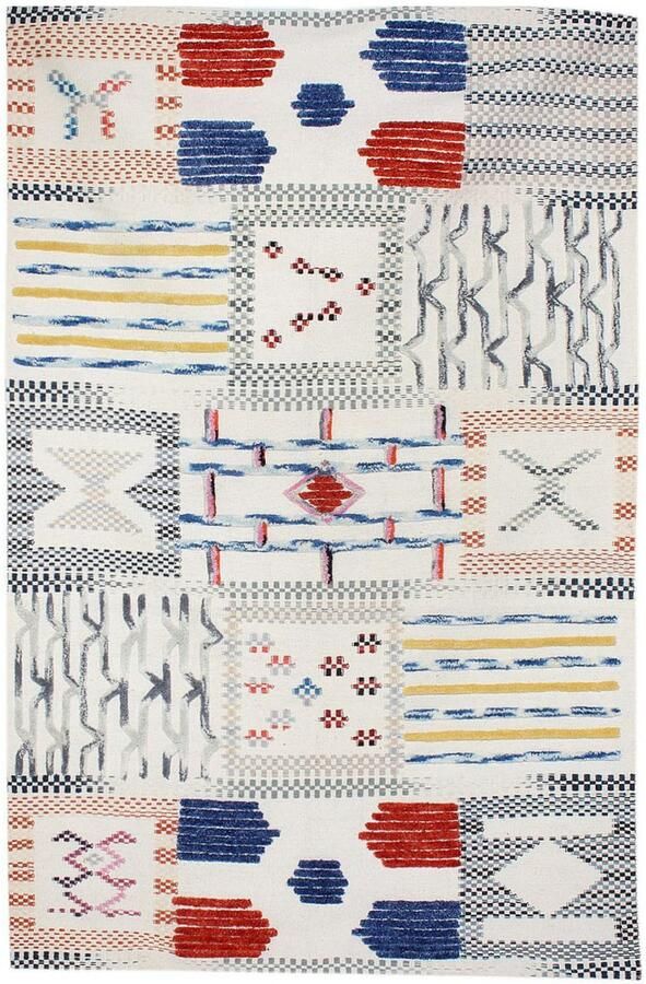 PremiumX Kayoom Wollen vloerkleed met prachtig patroon en geweldige kleur 80 x 150 Ivory - Foto 3