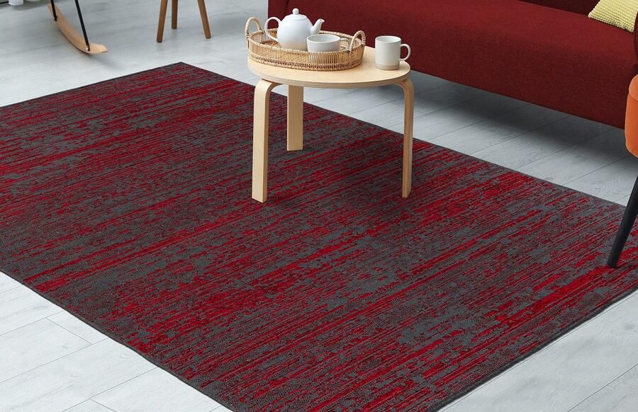 Kayoom Vloerkleed Kalea 125 Vlakweefsel tapijt met reliëfontwerp used-look moderne kleuren - Foto 4