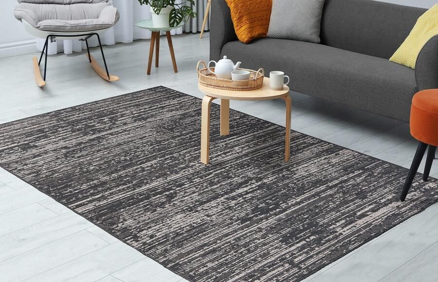 Kayoom Vloerkleed Kalea 125 Vlakweefsel tapijt met reliëfontwerp used-look moderne kleuren - Foto 4